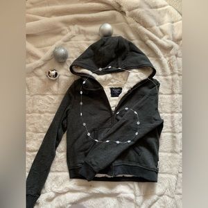 Abercrombie & Fitch faux-fur lined hoodie